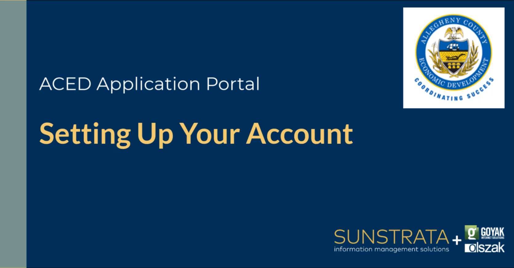 Setting Up Your Account